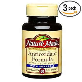 Nature Made Antioxidant Formula, 60 Softgels (Pack of 3)