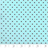 Pimatex Cotton Dots Aqua & Brown