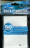 Ultra Pro Deck Protector For Collectible Gaming & Sports Cards - Powder White Color - Pack of 50 Protectors