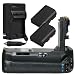 Battery Grip Kit for Canon EOS 60D Digital SLR Camera Includes Vertical Battery Grip + Qty 2 Replacement LP-E6 Batteries + Rapid AC/DC Charger + More!!