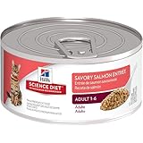 Hill's Science Diet Adult Optimal Care Savory Salmon Entree Minced Cat Food, 5.5-Ounce Can, 24-Pack