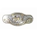 Long Dragon Belt Buckle with Crystals/rhinestones