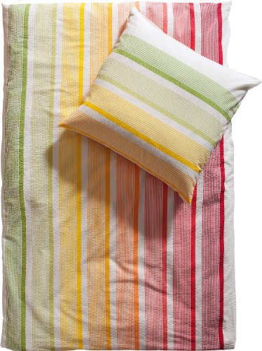 Irisette 8138-90 Calypso Bettw&auml;sche Seersucker / 155 x 220 cm, bunt