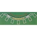 Trademark Poker Felt Blackjack Table Layout- 36x72"