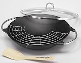 Produkt-Bild: K&uuml;chenprofi 04 1000 10 36 Wok Set mit Glasdeckel und Zubeh&ouml;r, 36cm