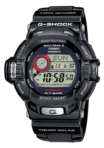 Casio G-Shock Herren-Armbanduhr Funk-Solar-Kollektion Digital Quarz GW-9200-1ER