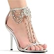 SALE ELLIE 457-HARP 4.5" Heel Rhinestone Sandal Available in 2 Colors
