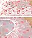Dealglad New 3Pcs Fashion Lovely Thicken Elastic Waterproof Plastic PVC Bathing Shower Cosmetic Care Hair Cap Hat (Pink)