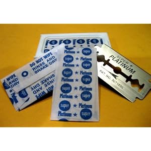 100 Crystal "SUPER +" Platinum Razor Double Edge Safety Razor Blades A.K.A Israeli Personnas