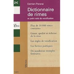 Dictionnaire de rimes : Et petit trait� de versification