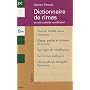 Dictionnaire de rimes : Et petit traité de versification