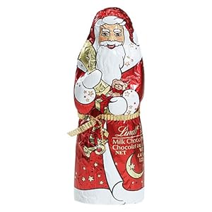 Lindt Milk Chocolate, Santa, 4.4-Ounce Packag