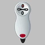 Wireless Remote, 50 Range, 1-7/8x4-1/2x3/4, Black/Silver