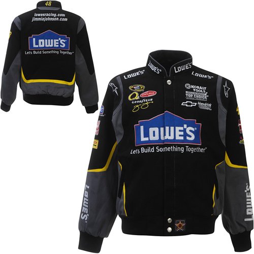 Buy Chase Authentics Jimmie Johnson Lowe's Black Twill Uniform Jacket by Chase Authentics