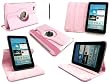 Emartbuy � Samsung Galaxy Tab 2 7 Pulgadas Tablet (P3100 / P3110) Funci�n Dual Negro Stylus + Baby Pink Pu Leather Folio 360 Grados De Rotaci�n / Cubierta / Soporte / Case Typing