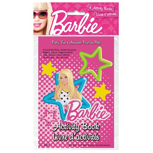 Barbie Activity Book Party Favors, 4ct