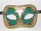 Green Music Colombina Asso Venetian Masquerade Mask