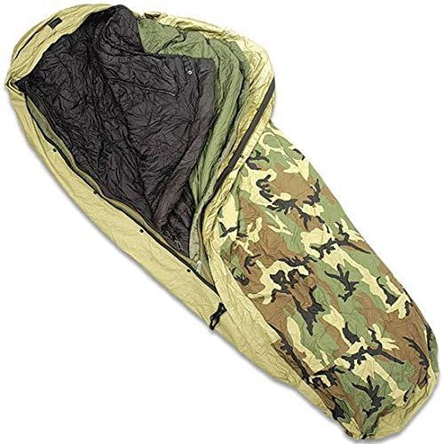 Military Grade Survival Sleeping Bag- Weather Resistant 4-Piece Goretex Sleep System Protects You To -50 Degrees- In Emergencies This Mummy Style Bag Will Save Your Life- Breathable Rugged Lightweight