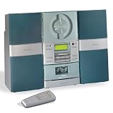 GPX S7030 Vertical CD Player with Digital AM/FM and Cassette Player