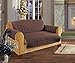 Quilted Pet Dog Children Kids - FURNITURE PROTECTOR- Microfiber Slip Cover Chocolate Love Seat,88