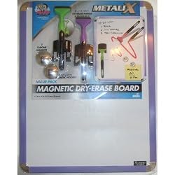 Board Dudes MetaliX Magnetic Dry Erase Board Value Pack - 11 x 14 Inches in Purple