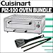 Cuisinart PIZ-100 Pizza Oven, Stainless Steel With Utensil Set