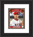 Los Angeles Angels Framed Garret Anderson Photo 15 X 18 - Black