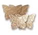 Nippies Gold Sequin Satin Butterfly Waterproof Self Adhesive Fabric Nipple Cover Pasties