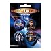 Button-Set mit 4 Buttons, Motiv: Dr Who (Kunststoff)