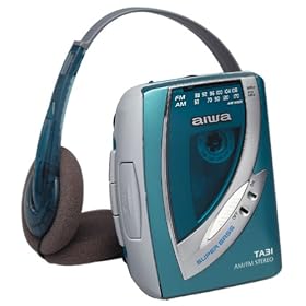 Aiwa HS-TA31 AM/FM Cassette Stereo & Super Bass (Blue)