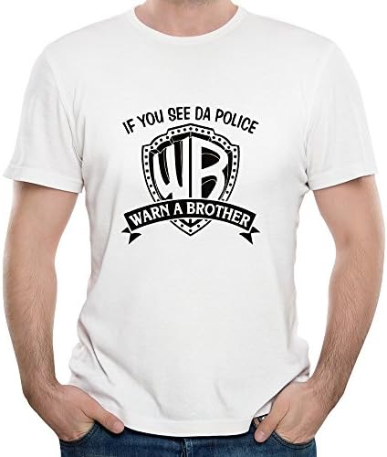 Zcycll Men's Warn A Brother I Can't Breathe White X-Large T Shirts