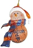 Syracuse Orange NCAA Slam Dunk Snowman Christmas Ornament