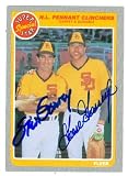 Steve Garvey & Goose Gossage Autographed/Hand Signed Baseball Card (San Diego Padres) 1985 Fleer #63