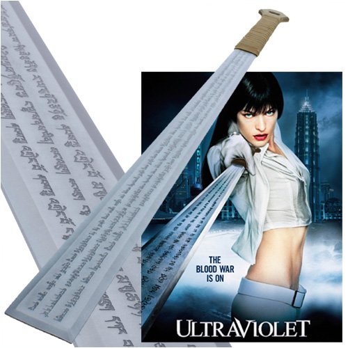 UltraViolet Full Tang Sword with Inscription Engravings