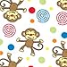 Trend Lab Flannel Crib Sheet, Monkey Print