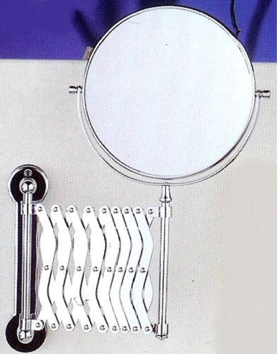 Wall Mount Extension Mirror 5X to 1X in Chrome