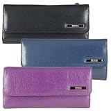 51JXnRR5UTL. SL160  Kenneth Cole Reaction Womens Tri fold Clutch with Coin Purse Style 102527/800