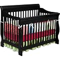 Canton 4-in-1 Convertible Crib by Delta Childrens Products - Distressed Black