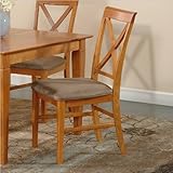 Atlantic Furniture Lexington Side Chair in Caramel Latte