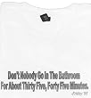 Friday "Bathroom" Mens Movie Line T Shirt