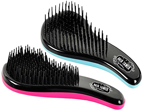 Hair Tamer Ergo Detangling Hair Brush Teezer, Set of 2