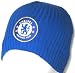 Chelsea FC ribbed beanie hat royal blue