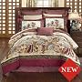 Japanese Design Style Bedding - Geisha Bed in Bag Set w/ Comforter & Sheets - Queen Size