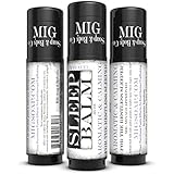 Best Therapeutic Organic Sleep Balm Aromatic and Calming Sleep Aid Chemical Free with Essential Oils for Better Sleep with Chamomile Lavender Olive Oil Castor Oil and Beeswax for the Restless Sleeper