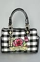 Betsey Johnson The Barrel Tote in White Inked Up,Bags (Handbags/Totes) for Women