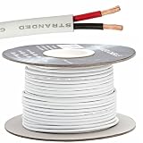 18AWG CL2 Rated 2 Conductor Loud Speaker Cable 250ft For In-Wall Installation