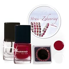 Fairwind - Set 2x Nagellack & Strass-Zehenring