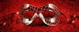 Carneval - Original handmade Venetian mask - Fellini Leather brown Erotic Line