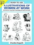 Ready-To-Use Illustrations of Women at Work: 96 Different Copyright-Free Designs Printed One Side