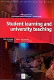 Student learning and university teaching